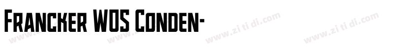 Francker W05 Conden字体转换